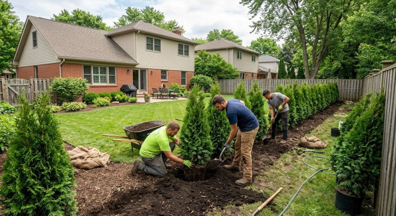 Privacy Hedge Planting in Ventura County, CA