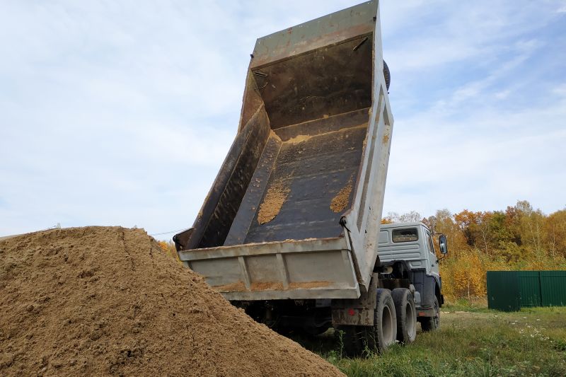 Top Soil Delivery Truck
